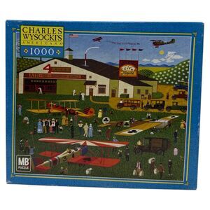 Jigsaw puzzle 1000 Piece Charles Wysockis Four Aces Flying School